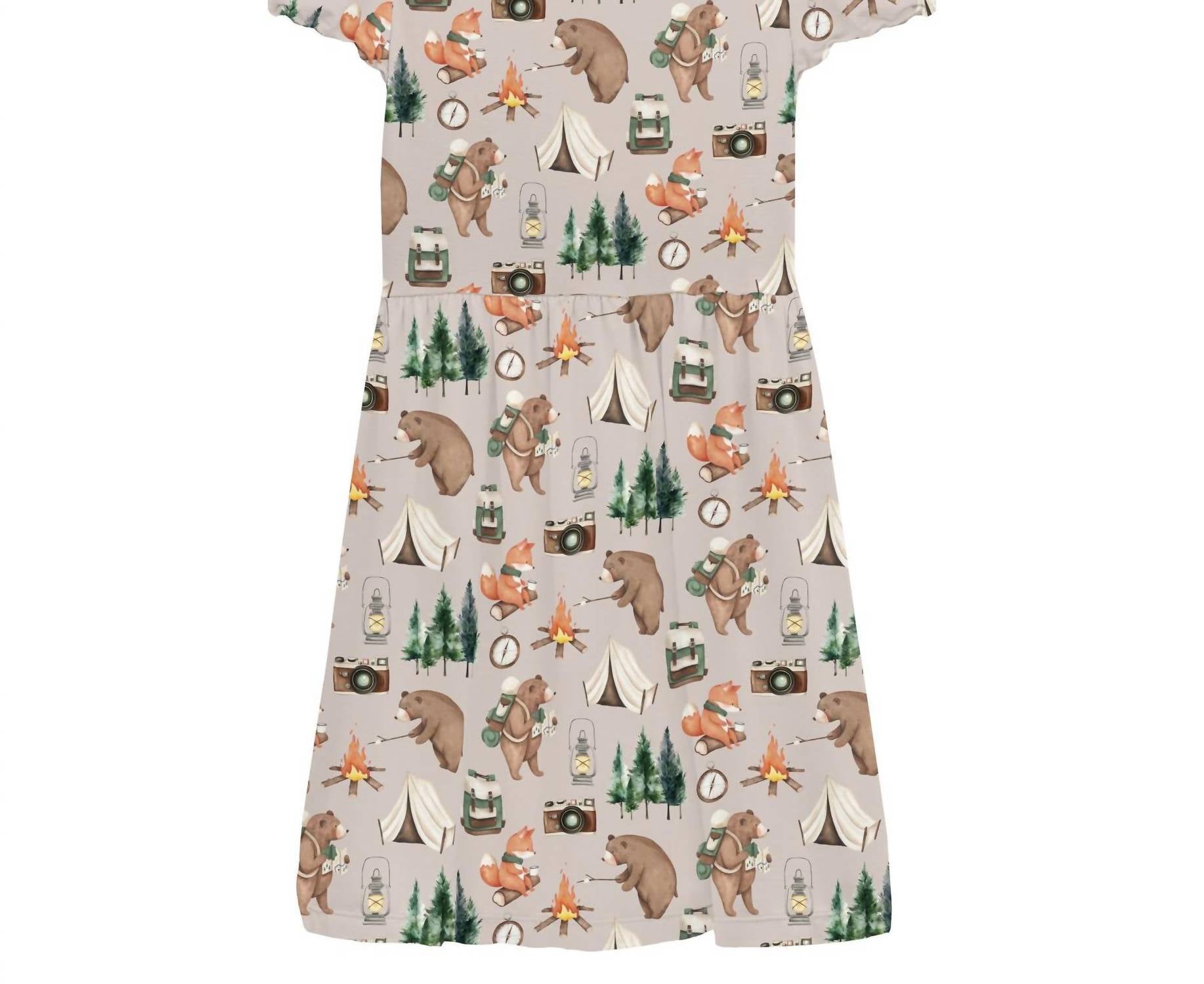 Kickee - Baby Girl's Flutter Sleeve Twirl Dress