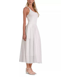 Elan - Eyelet Mix Media Maxi Dress