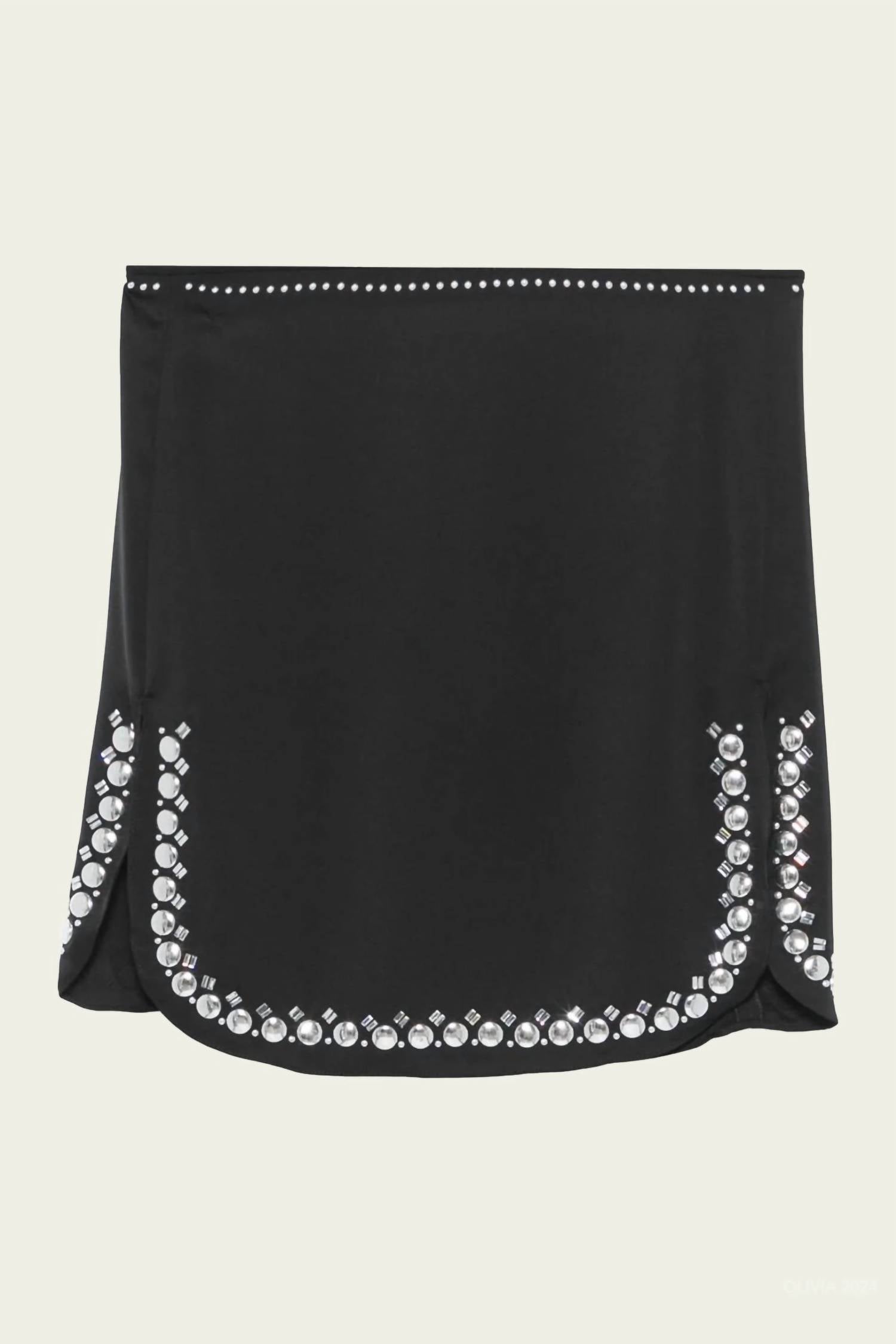 Rabanne - Studded-hem Mini Skirt