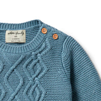 Wilson + Frenchy - Kid's Knit Mini Cable Sweater