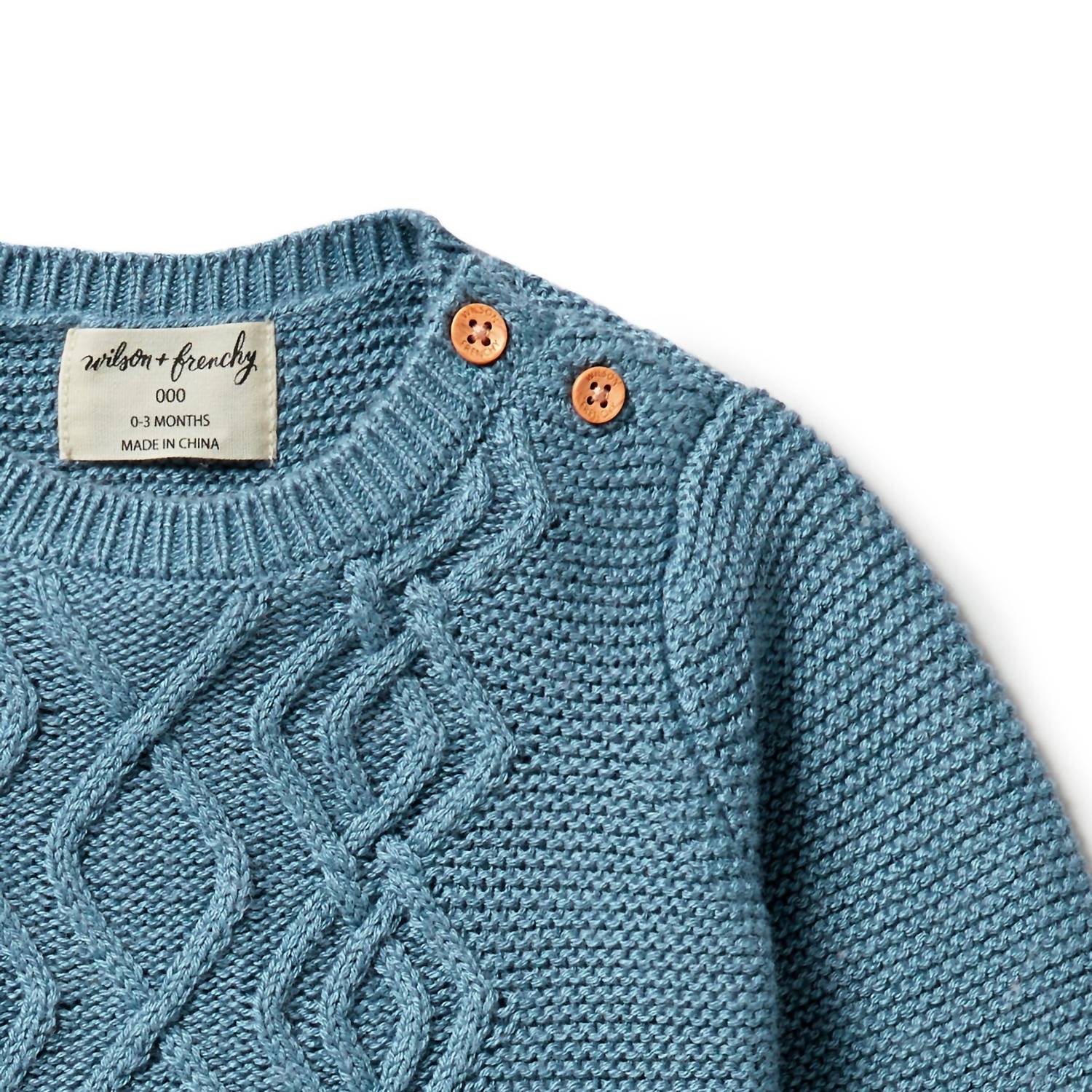 Wilson + Frenchy - Kid's Knit Mini Cable Sweater