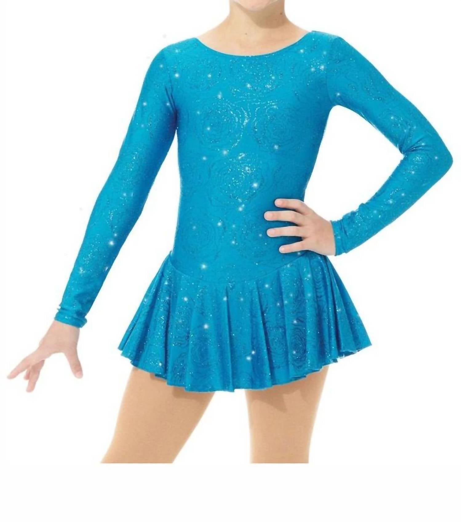 Mondor - Shimmer Pattern Long Sleeve Skate Dress