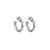 Daniela Salcedo - Women's Trufa Rainbow Hoop Earrings