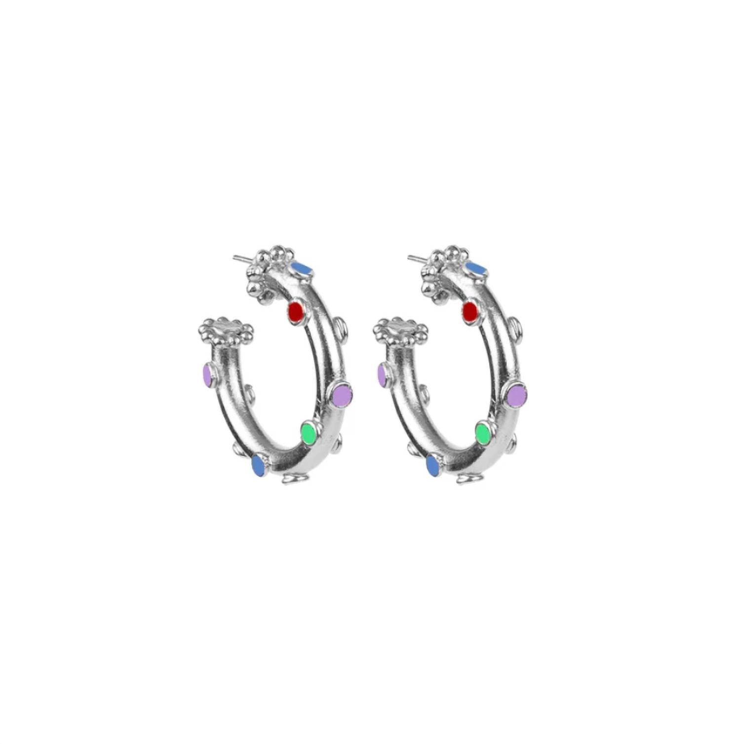Daniela Salcedo - Women's Trufa Rainbow Hoop Earrings