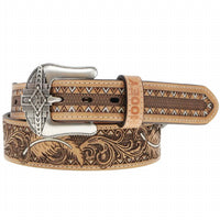Hooey - Men's War Paint Filigree Embossed Belt