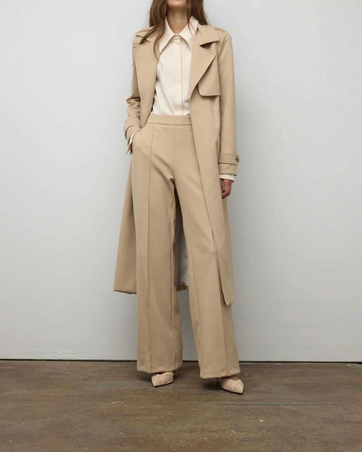Iris Setlakwe - Wide Leg Pintuck Pant