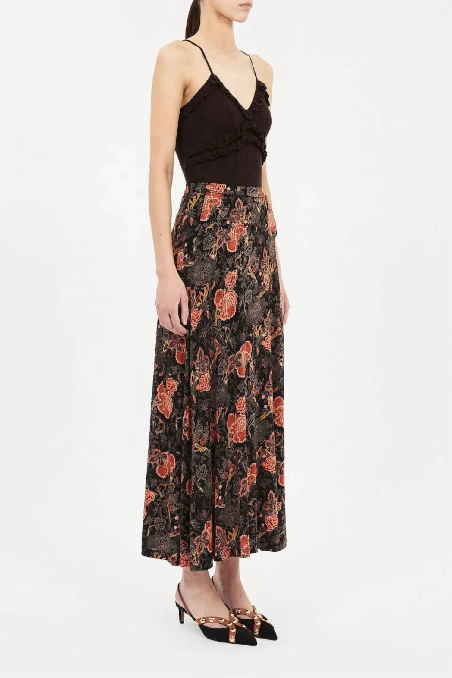 Ulla Johnson - Paola Jersey High Waist Midi Skirt