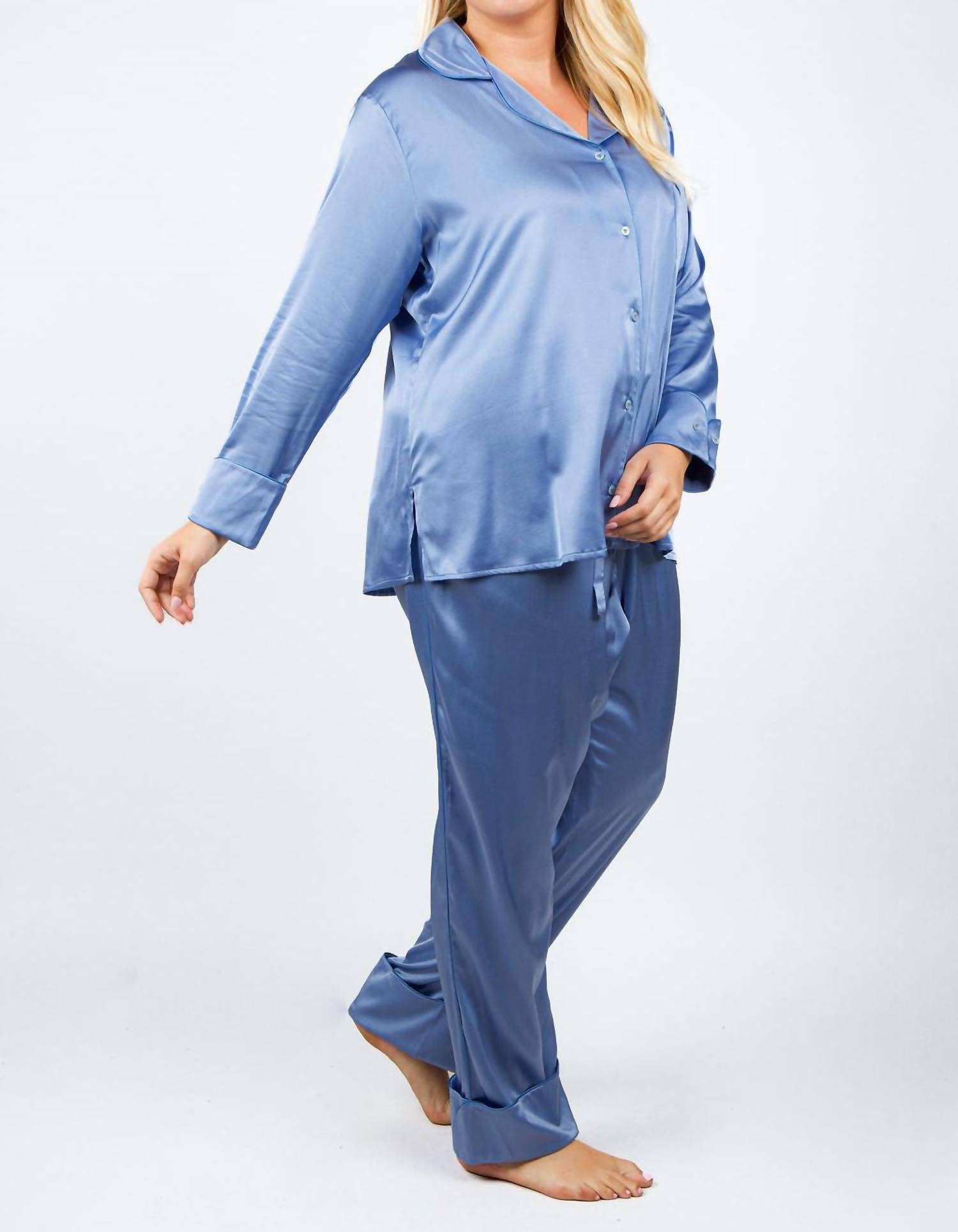 Isayes - Silk Pajama Set - Plus