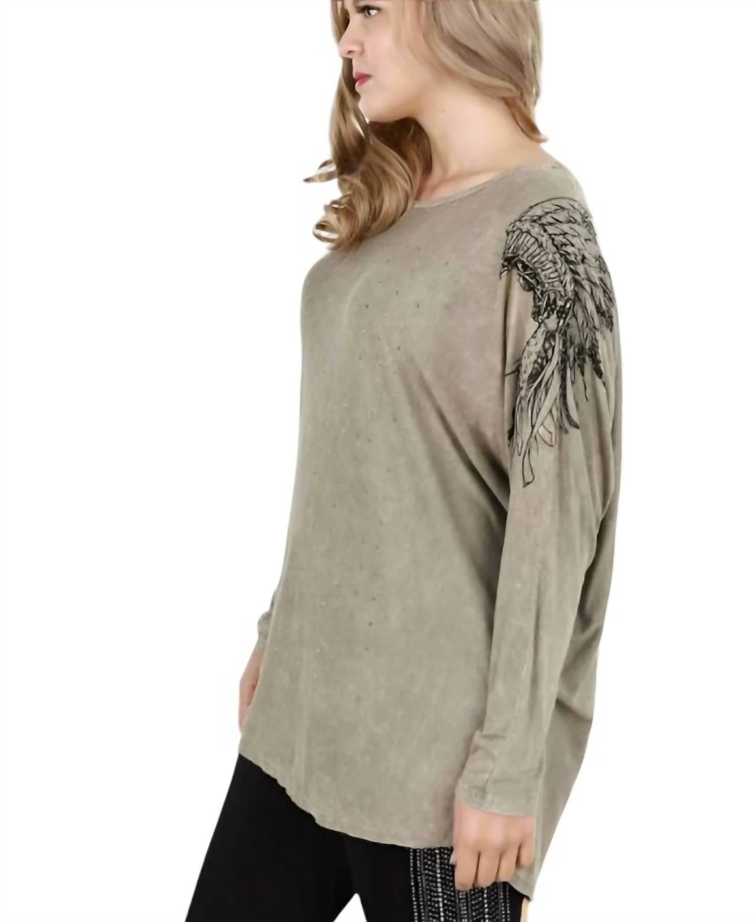Vocal Apparel - Indian Print Tunic Top (plus Size)