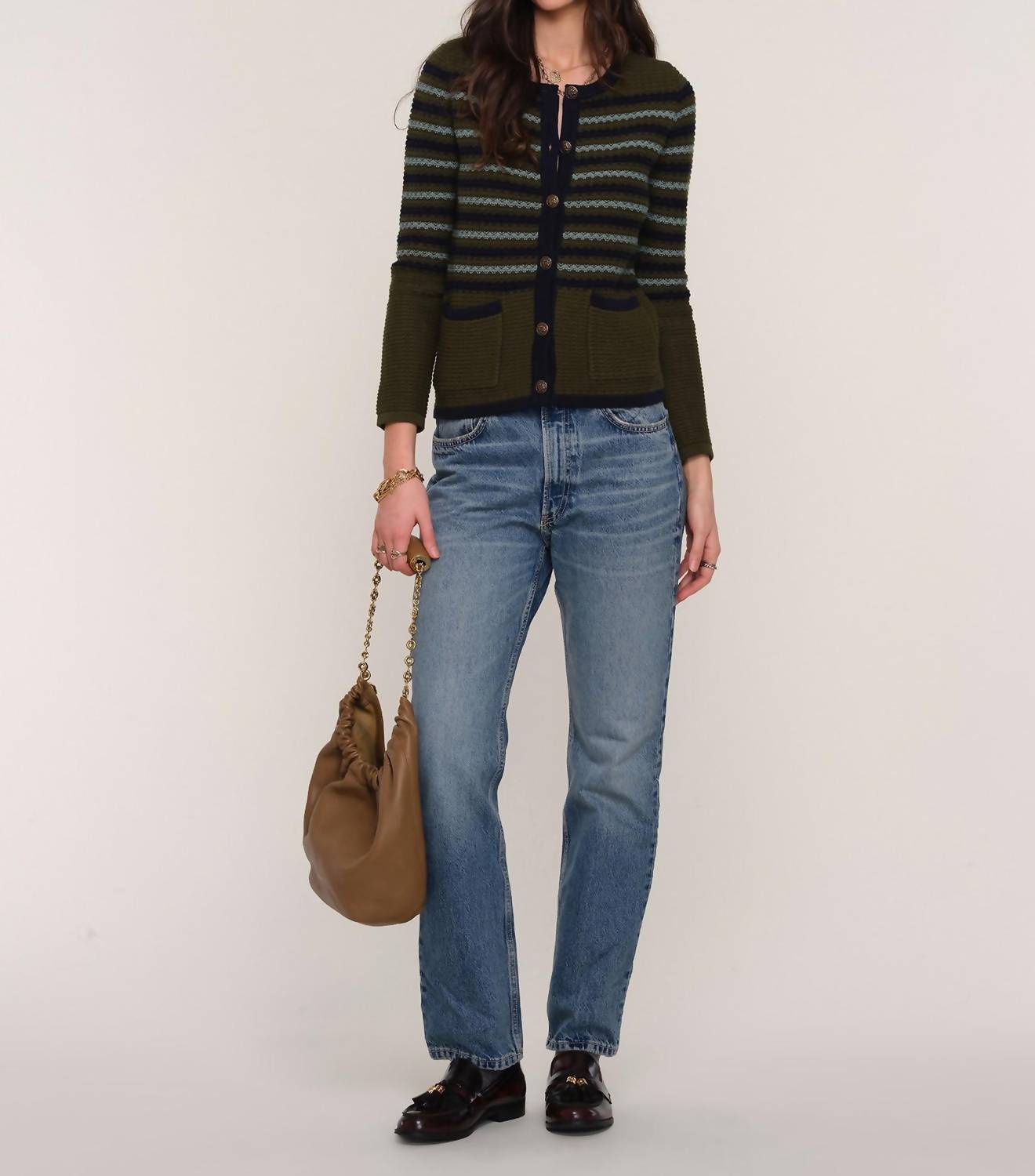 heartloom Alix Cardigan in forest - women's cardigan