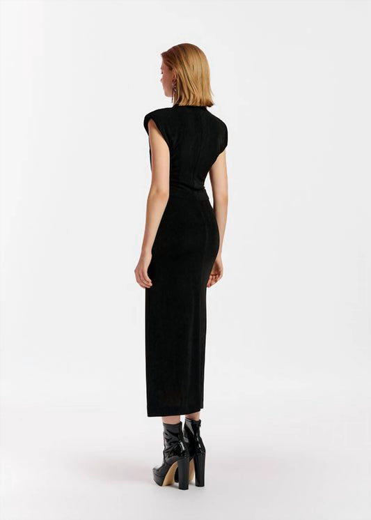 Essentiel Antwerp - Black Egypian Midi Dress