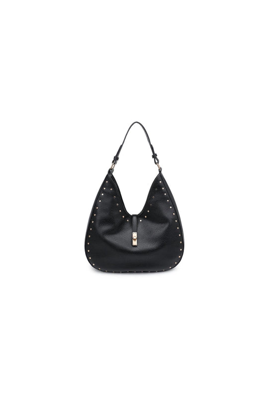 Moda Luxe - Women's Olivia Studded Hobo Bag