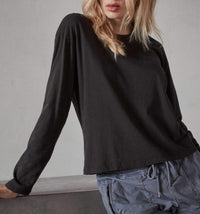 James Perse - Cotton Boxy Long Sleeve Tee