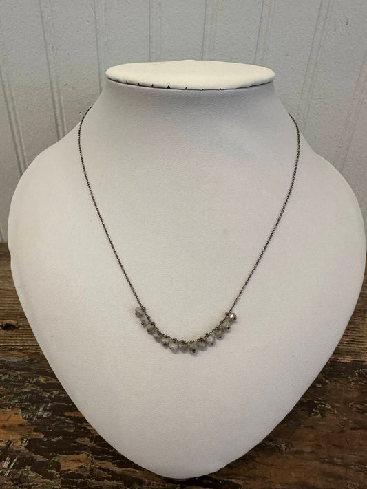 Carol Workinger Studio - Clusters Pinned On Oxi Chain Necklace - 16"-18"