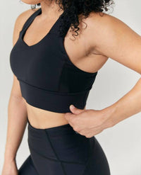 Rip-It Medium Support Sports Bra in black - women's intimate