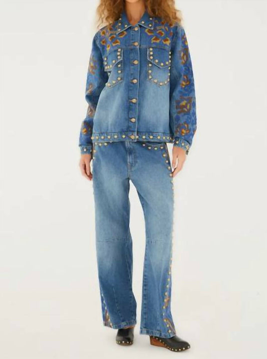 Farm Rio - Studs Metal Denim Jacket