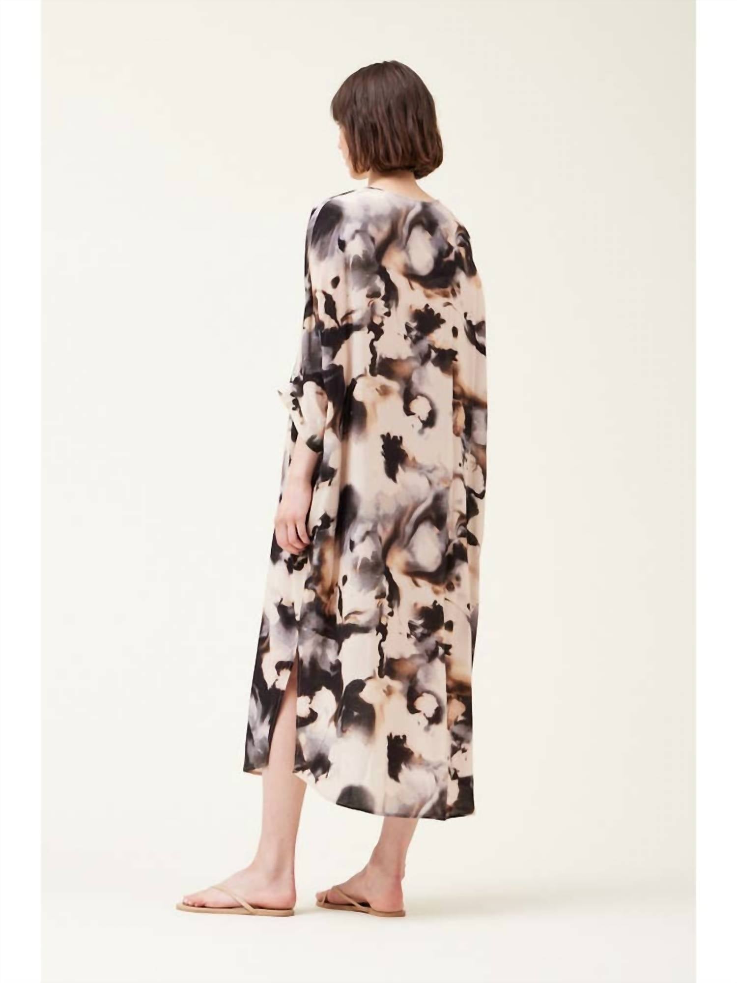 Grade & Gather - Swirl Print Kaftan Tunic Dress