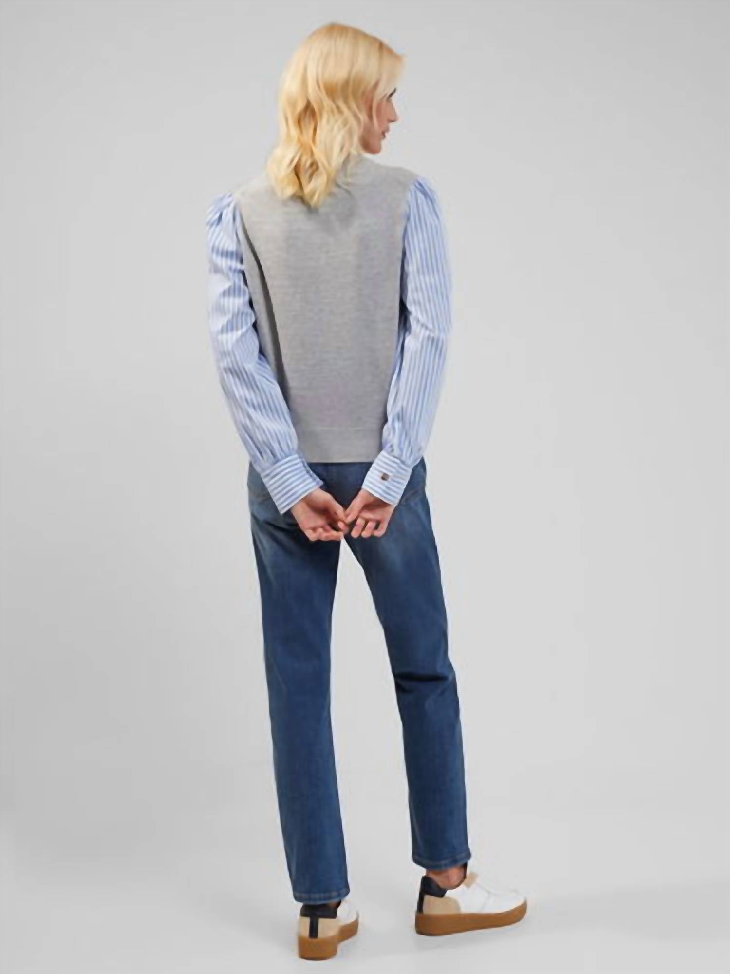 French Connection - Shirt Mix Jumper Top