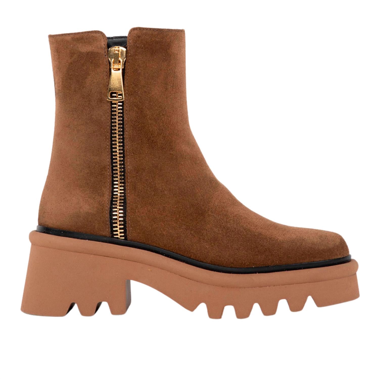 Homers Women's Lys Heeled Ankle Boot in crosta sandalo - women's shoe