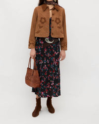 RIXO Mavis Midi Dress in city floral black - women's dress - view 5