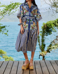 Farm Rio - Fresh Table Scarf Midi Dress