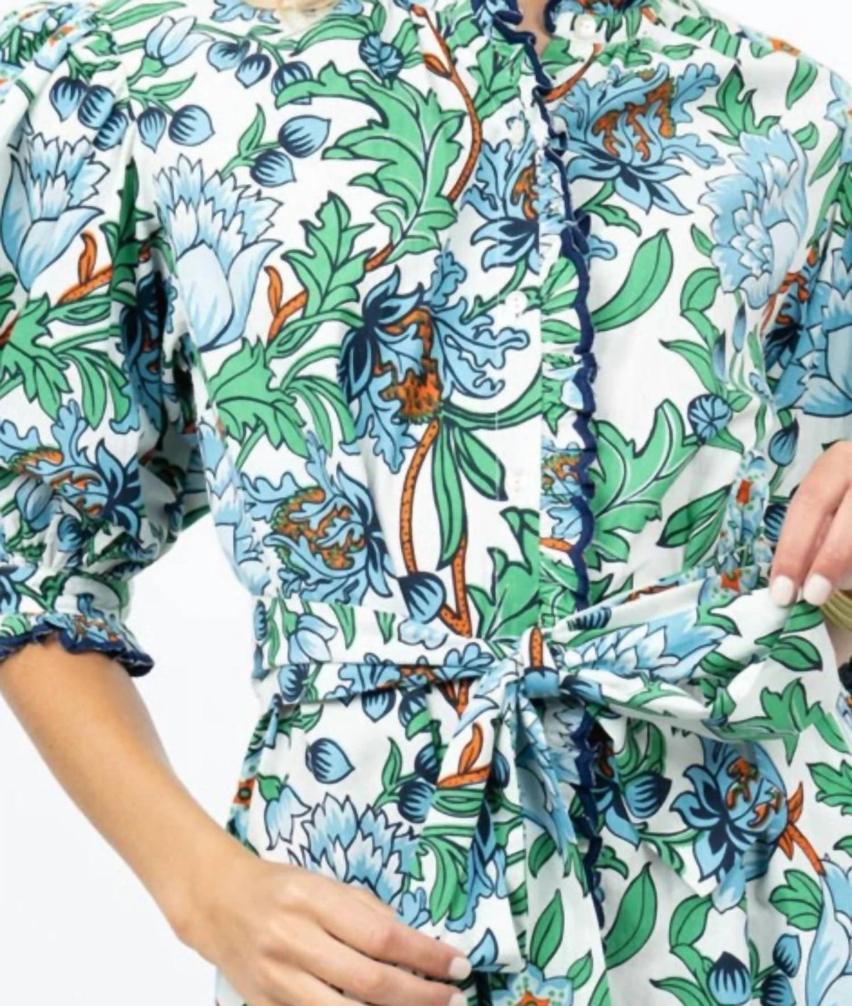 Uncle Frank - Scallop Front Mini Dress