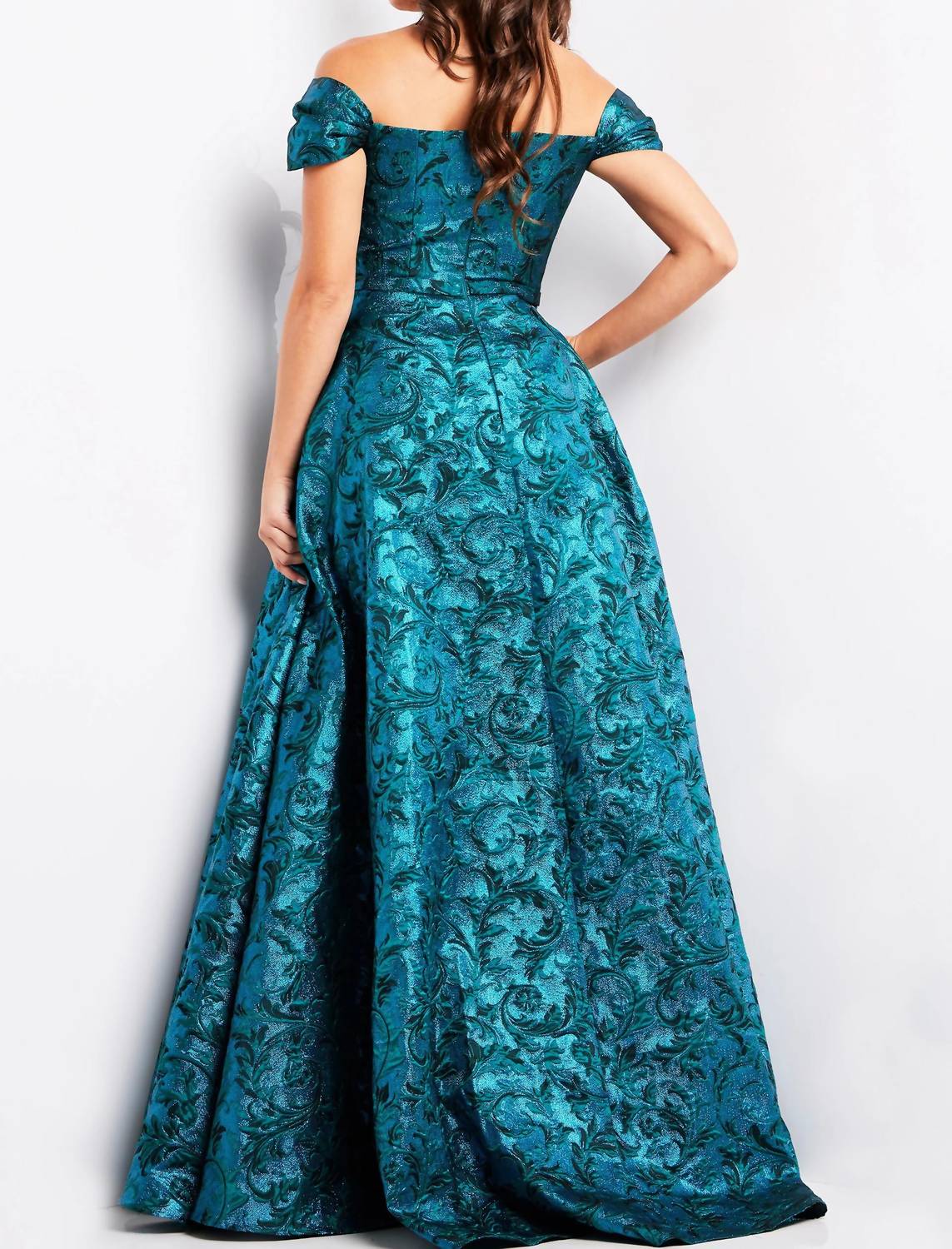 Jovani - A Line Off The Shoulder Dress