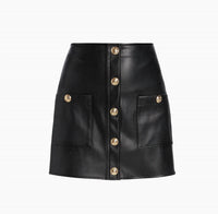 L'Agence - Truman Mini Snap Skirt