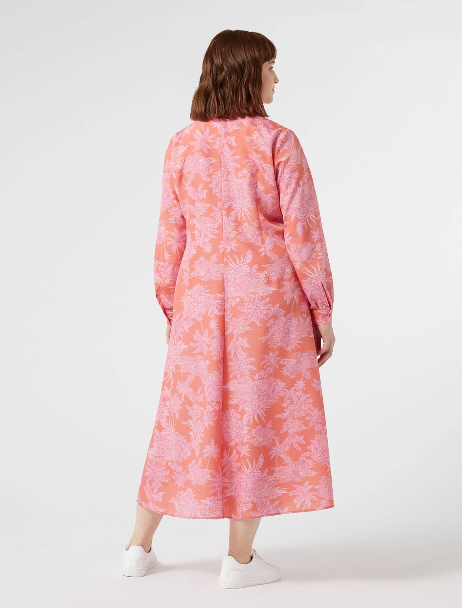 Marina Rinaldi - Zona Crepe De Chine Toile Dress