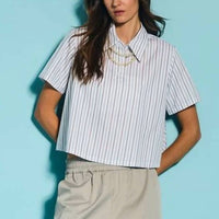 We-Ar4 - Crew Short Sleeve Striped Shirt