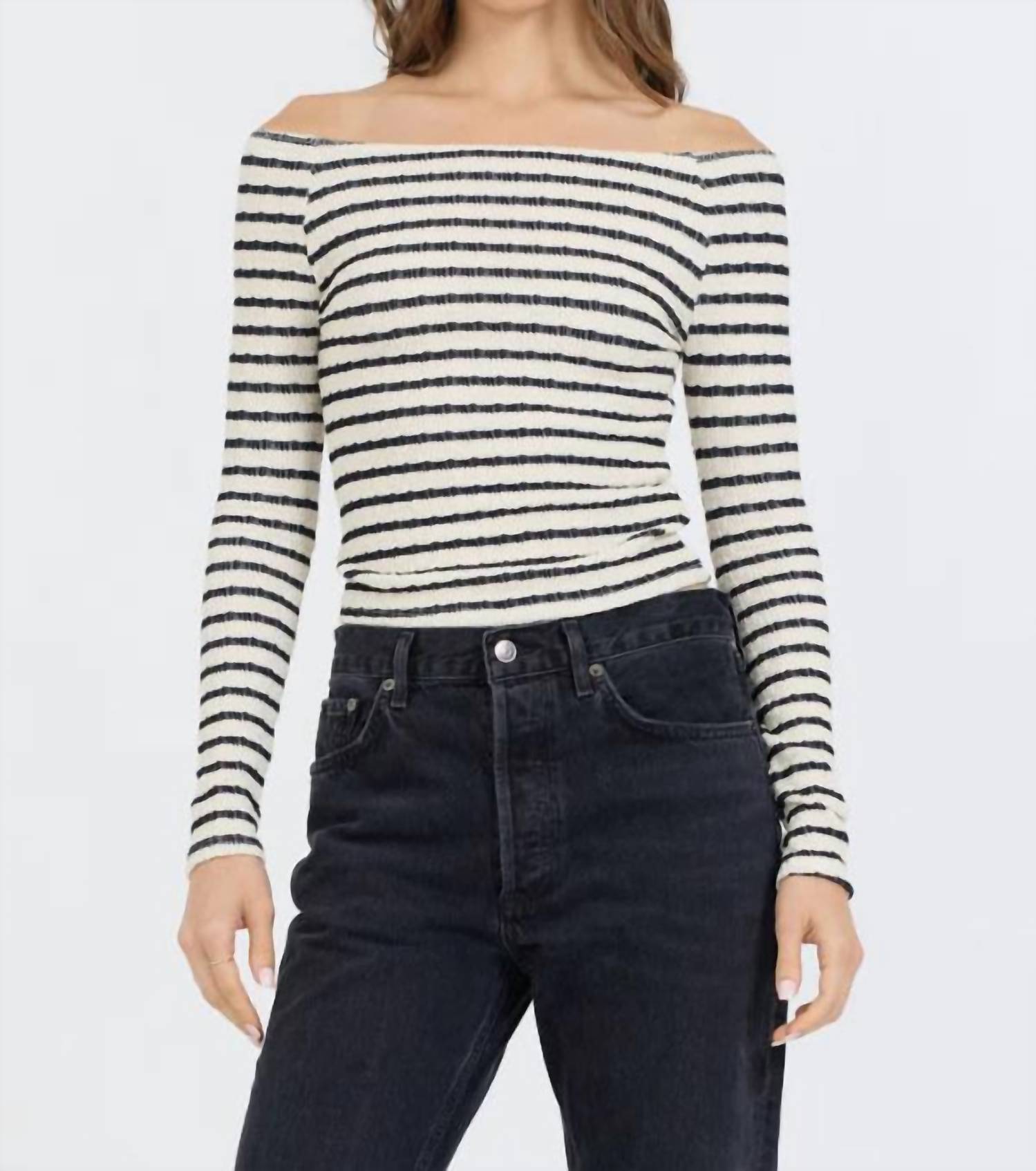 Vintage Havana - Striped Off Shoulder Top