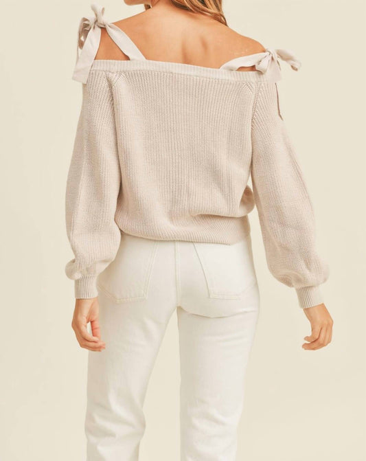 Mable - Off-shoulder Cardigan