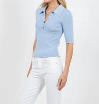 Simkhai - Secily Collared Polo Top