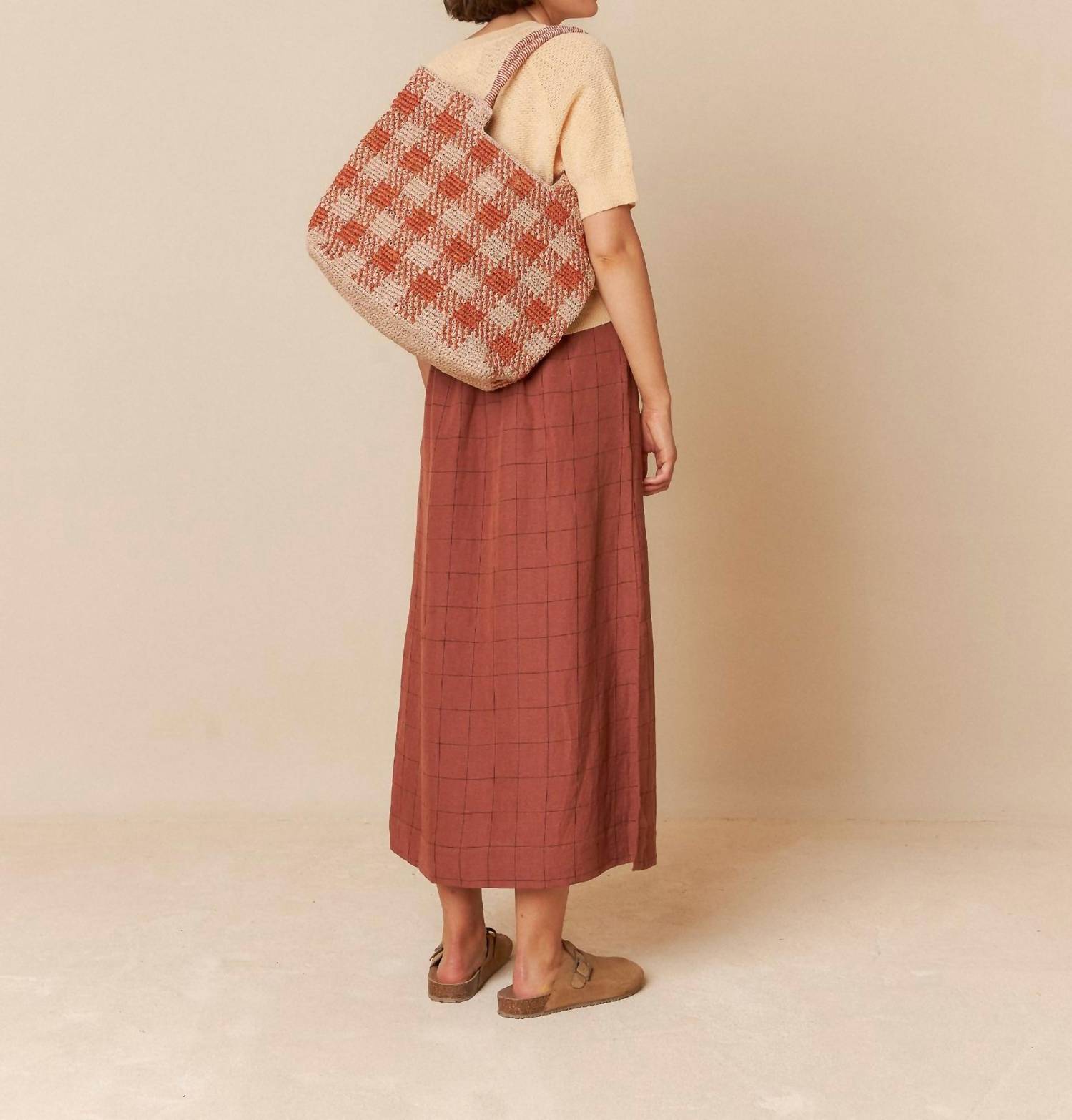 Indi & Cold - Window Pane Check Skirt