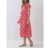 Tcec - Lucy Floral Print Midi Dress