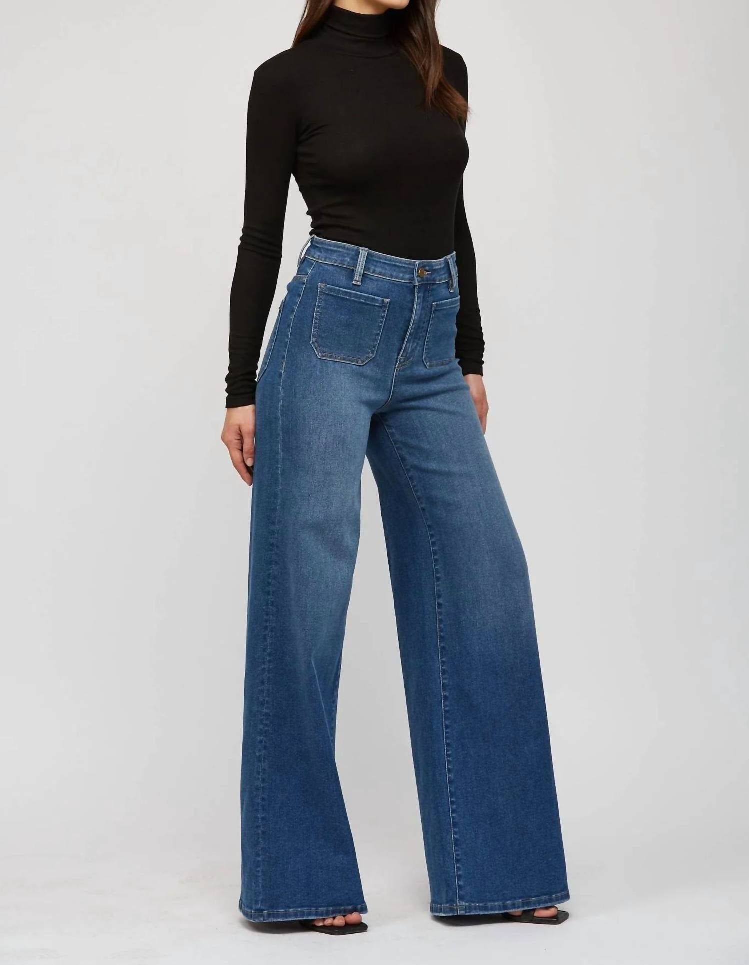 Mica Denim - The Stretchy Wide Leg Jeans