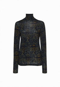 Ulla Johnson - Aurelia Jersey Long Sleeve Turtleneck Top
