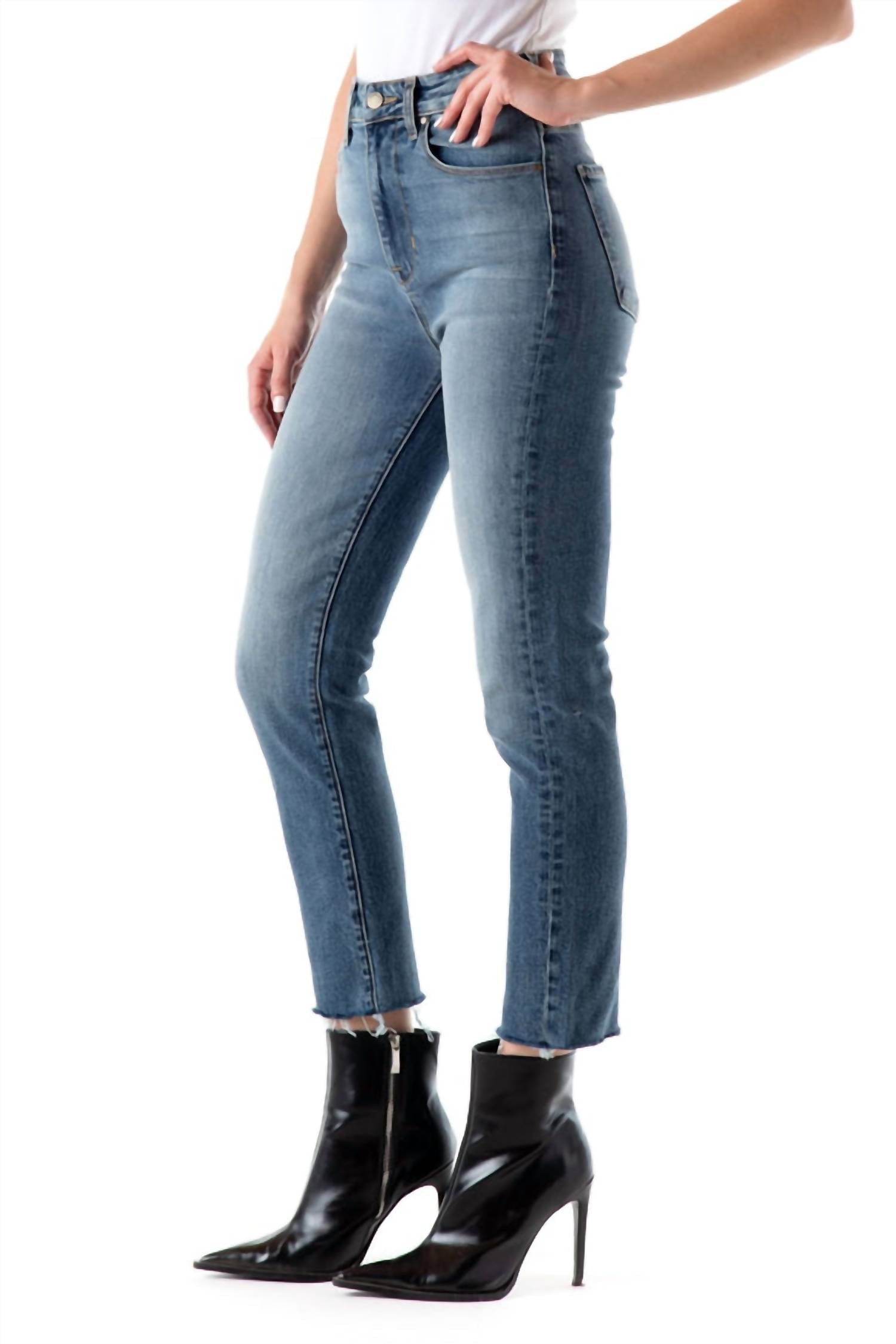 Fidelity - Twiggy High Waist Crop Slim Jeans
