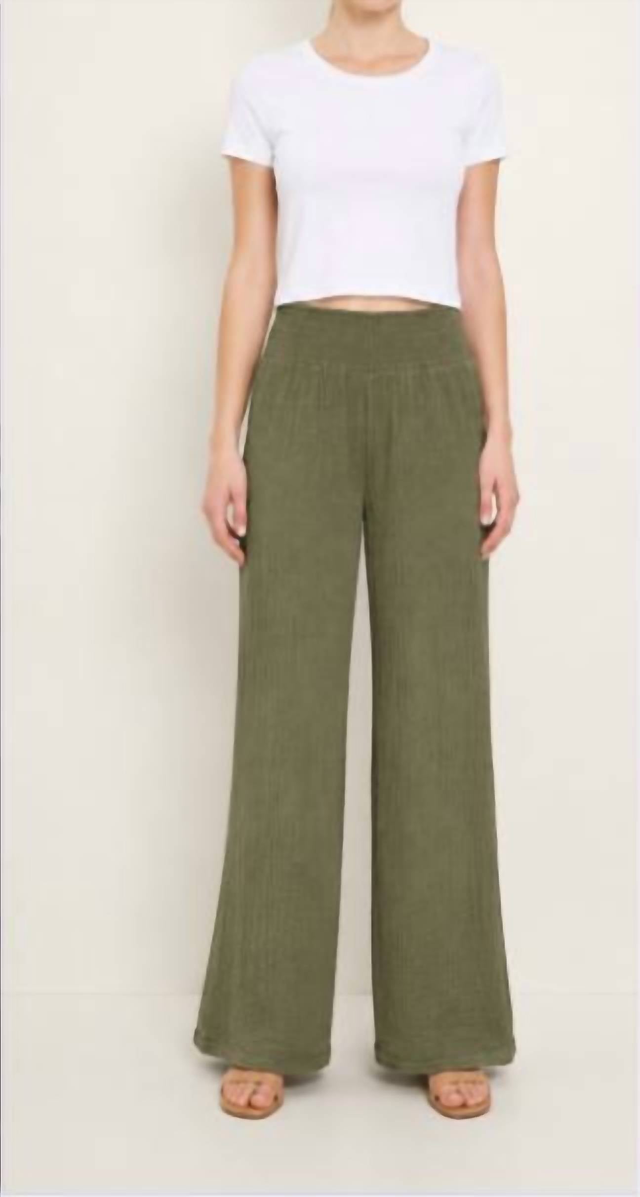 Michael Stars - Susie Gauze Smocked Waist Pant