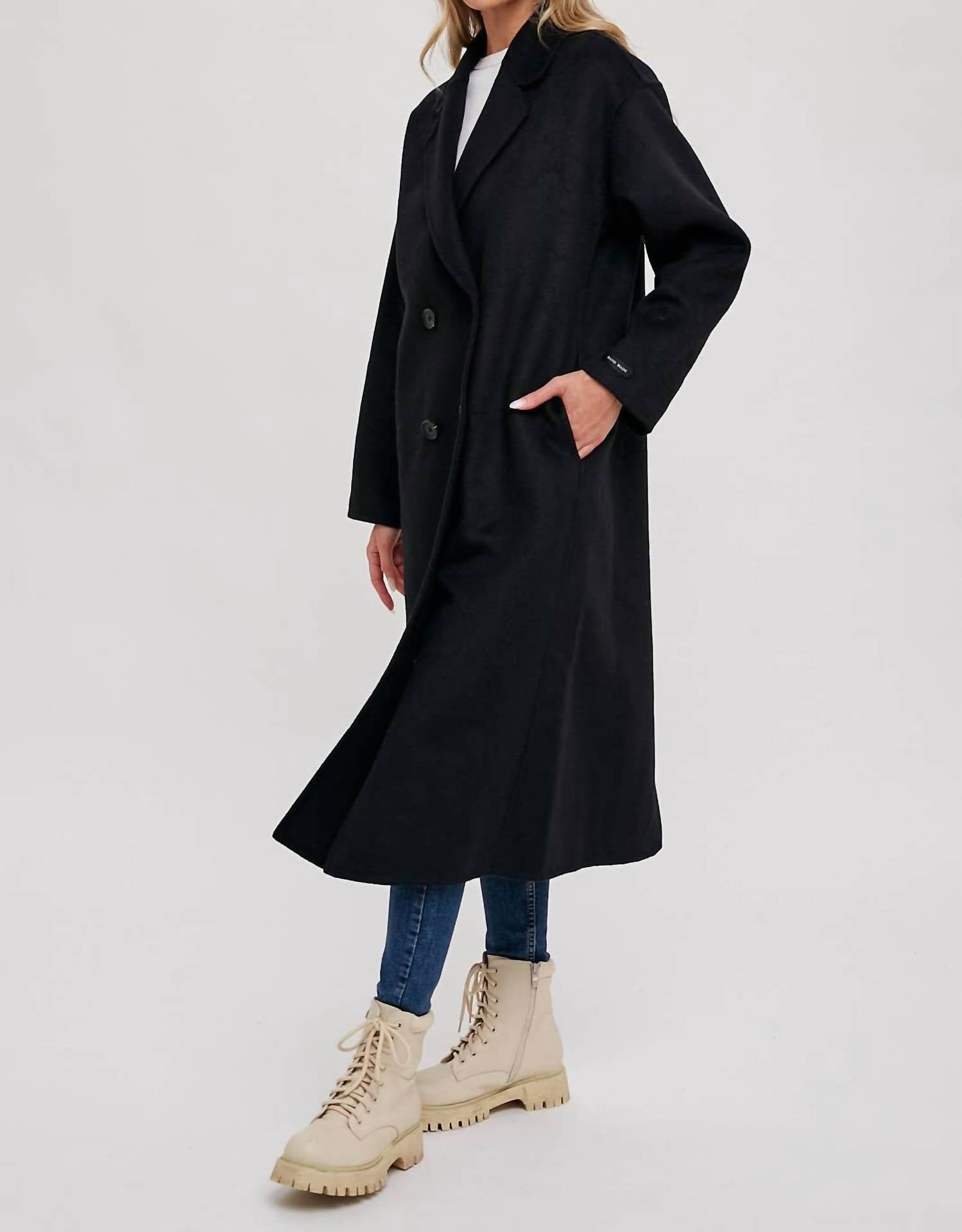 Bluivy - Handmade Double Breasted Longline Coat