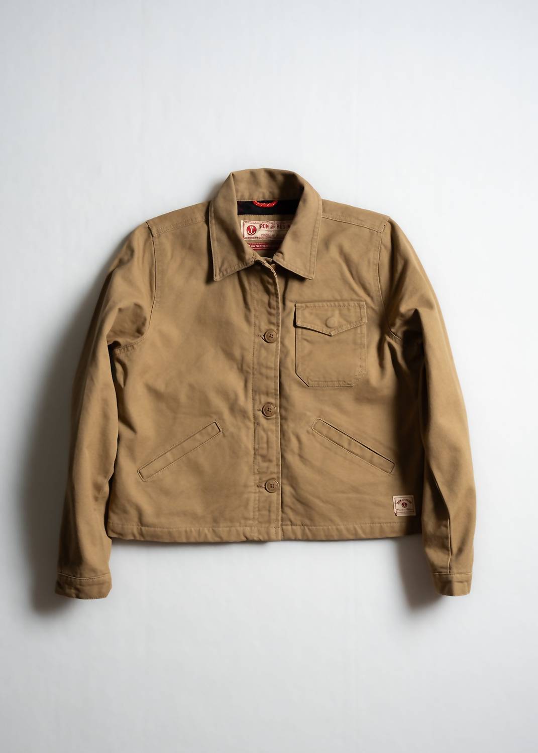 Iron & Resin Women's Basset Buffalo Flannel Lined Jacket in beige - women's jacket