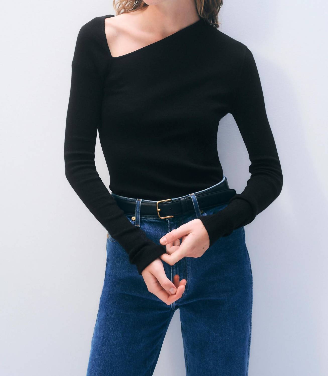 White + Warren - Superfine Merino Asymmetrical Top