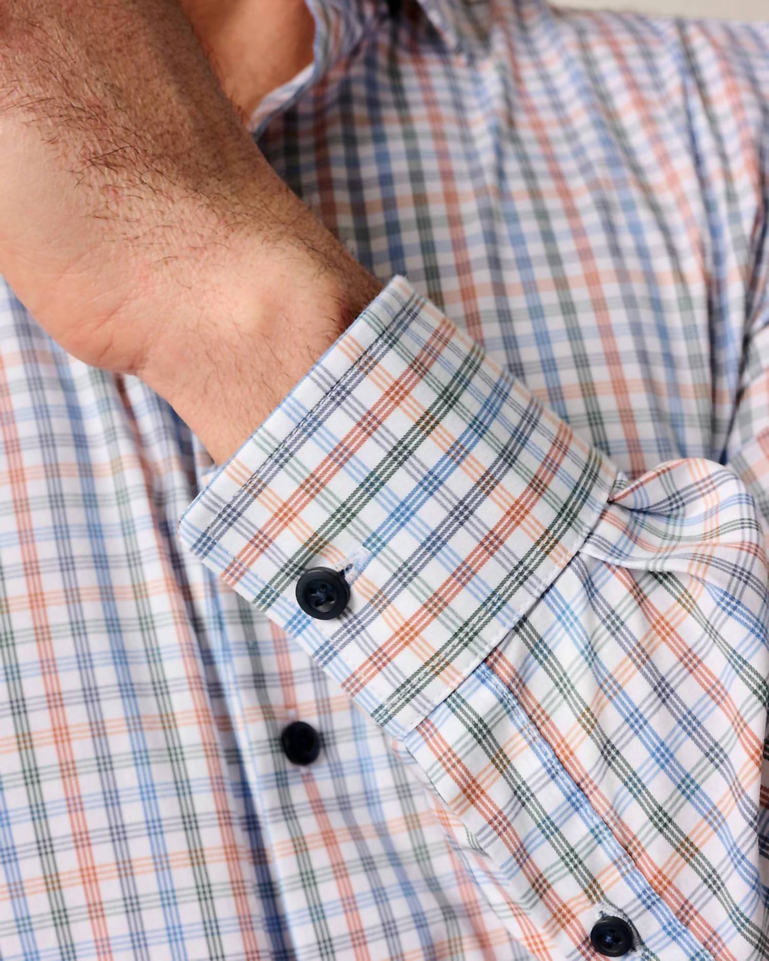 JOHNNIE-O Vanderwall Natural Performance Shirt in white - men's shirt - view 5