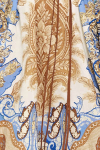 Flying Tomato - Women's Paisley Woven Midi Dress