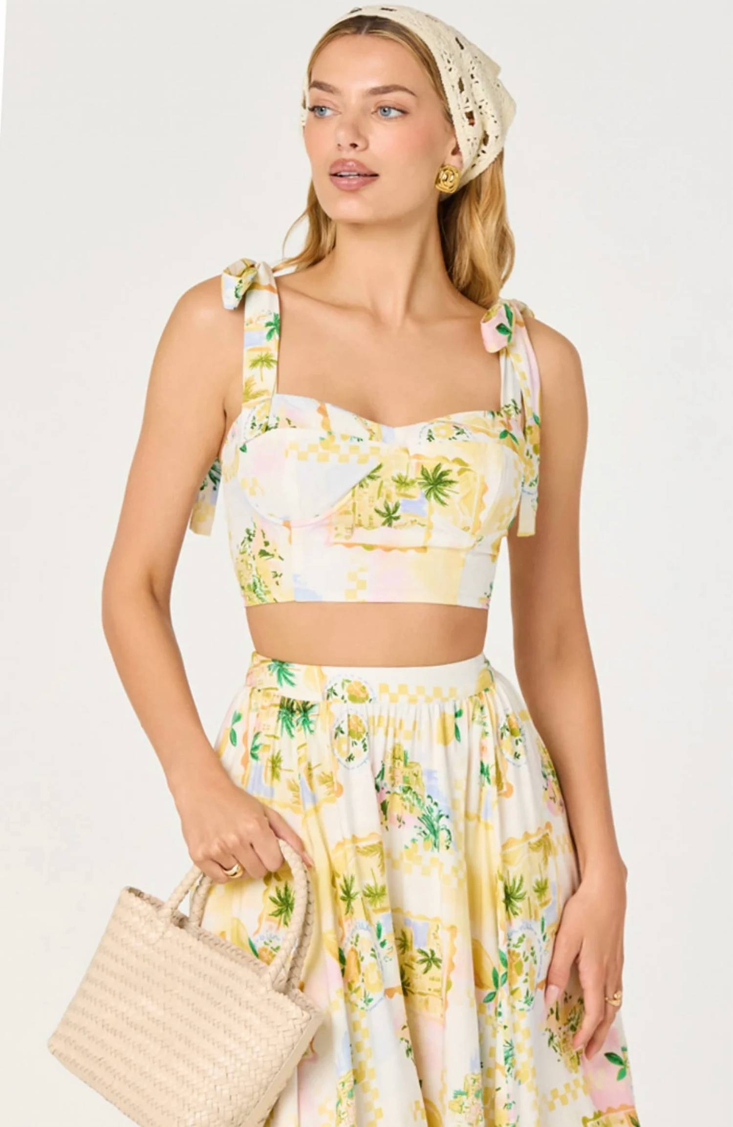 Astr - Kaleigh Top And Midi Skirt Set