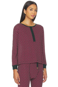 The Great. - Crop Sleep Henley Top