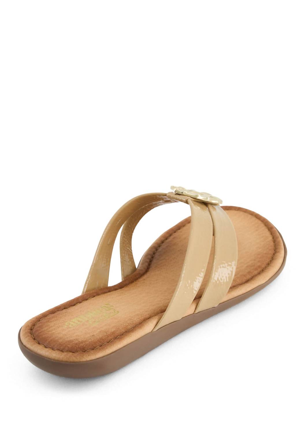 Andrea Women's Slip-on Sandal in beige - women's sandal - detail view