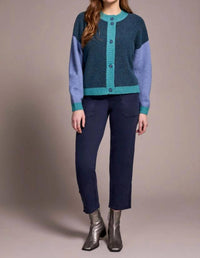Tribal - Button Front Color Block Cardigan