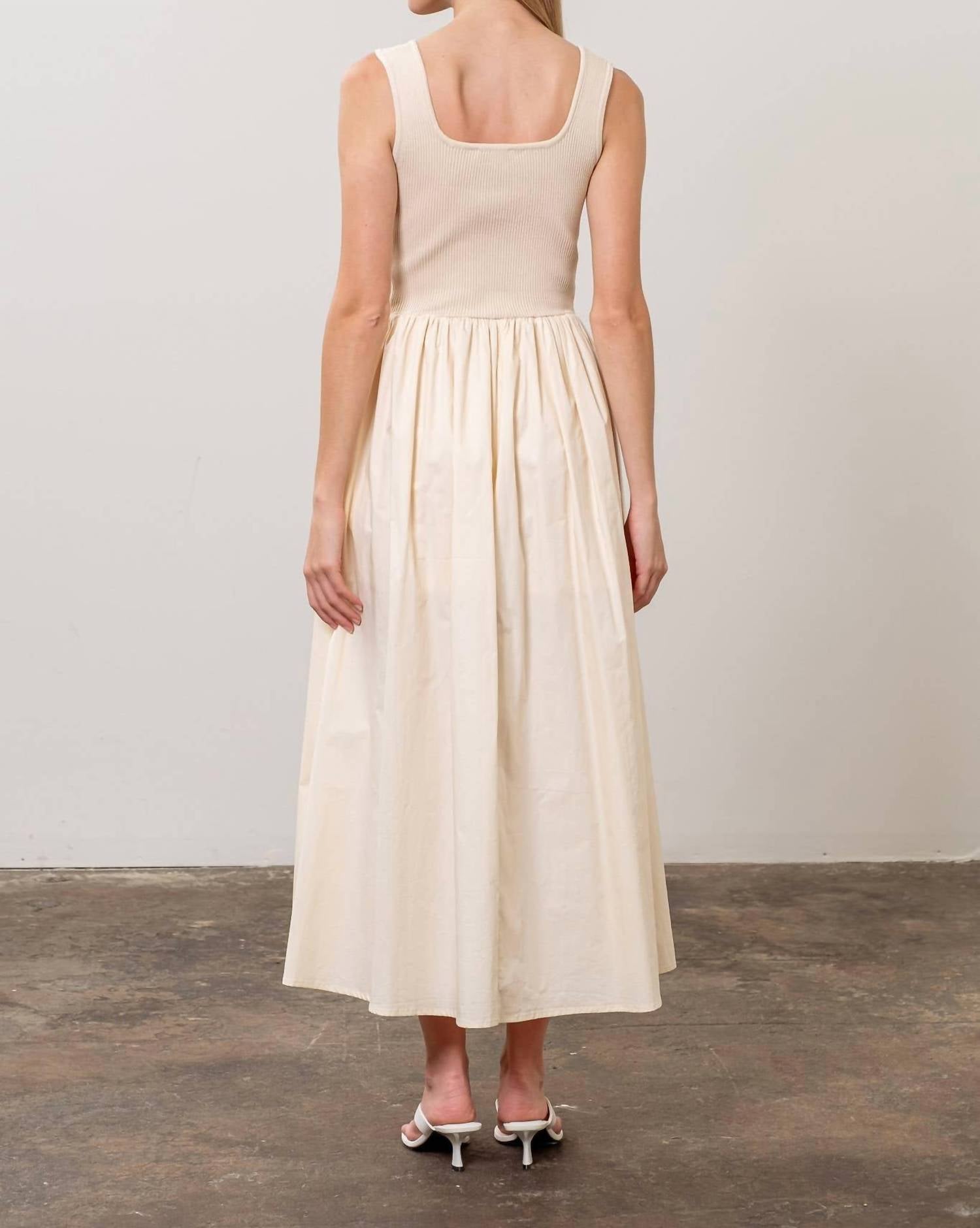 Moon River - Sweater Top Midi Dress