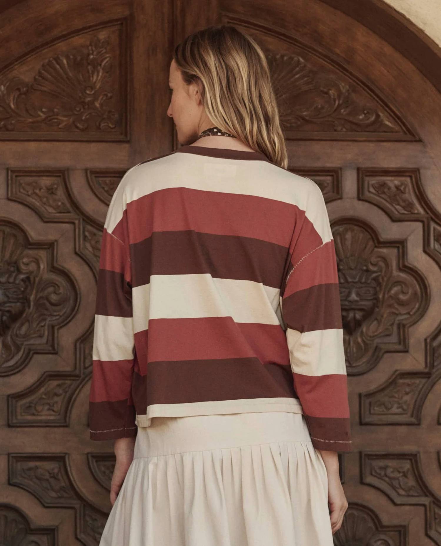The Great. - Field Cropped Sweep Tee